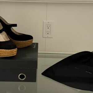 Vintage Espadrille Mary Jane style Platform Shoes